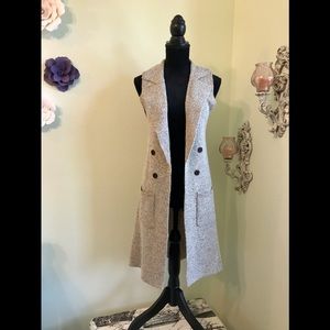 Knit Jacket Ivory Shade. NWT. Size S